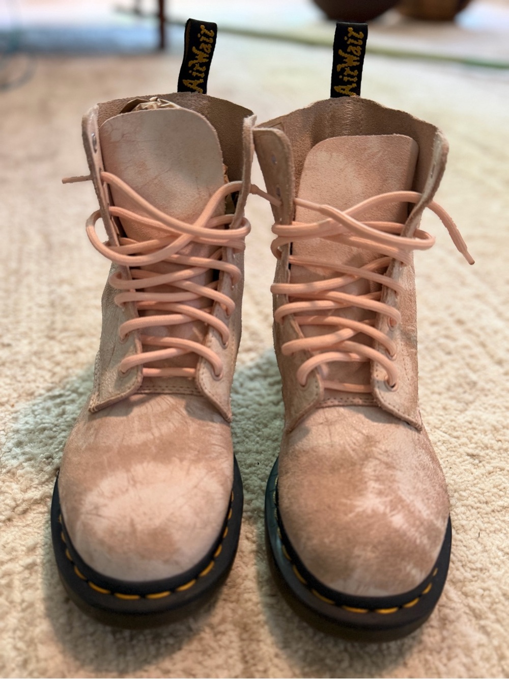 Dr. Martens 1460 pascal tie dye suede lace up boots
